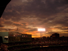 Sunset over Fenway