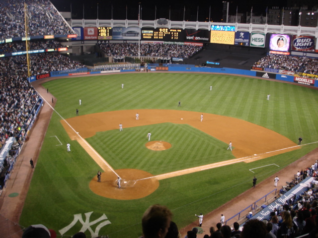 walking around yankee stadium