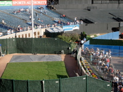view down to monument park
